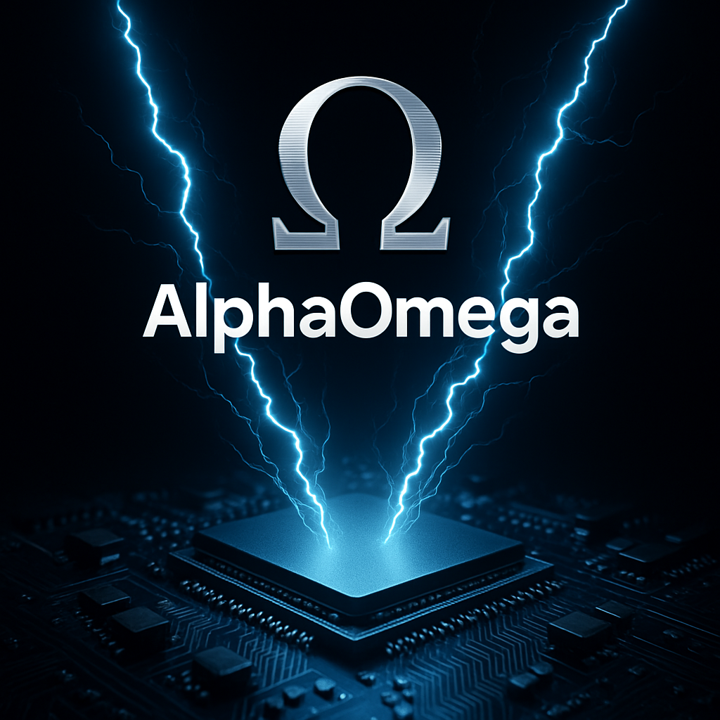 AlphaOmega symbolic compute engine with lightning over a processor