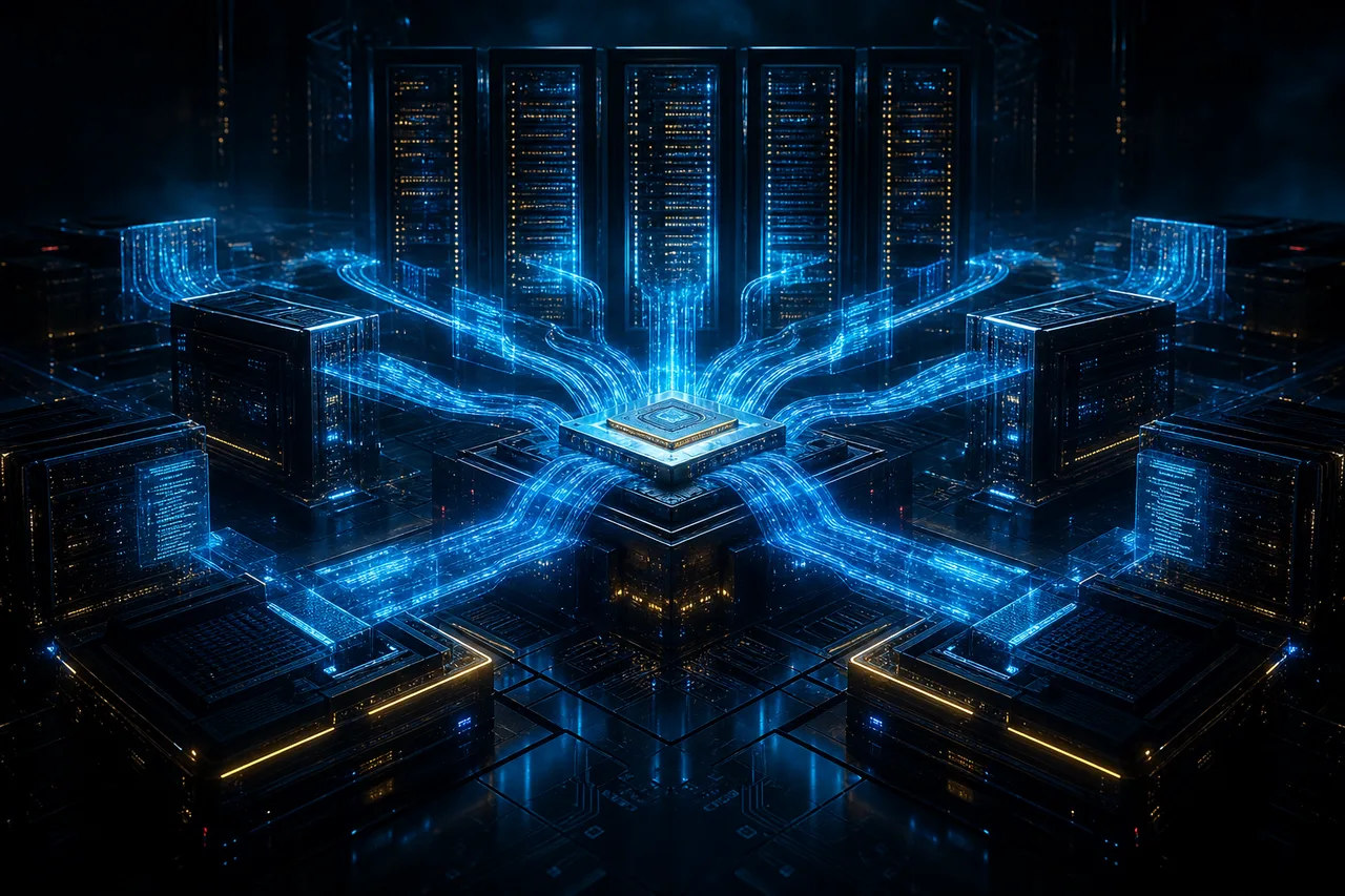 AO coordinated compute platform flowing across a server cluster