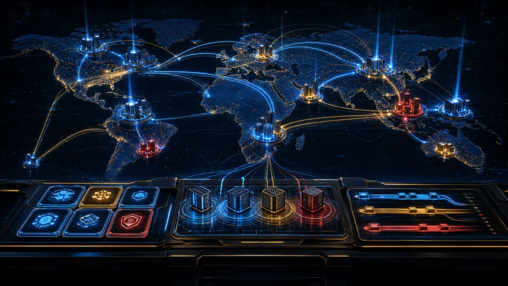 Global commercial rollout visualization for AlphaComm